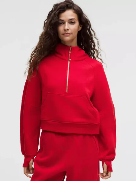 Scuba Oversized Half Zip Hoodie